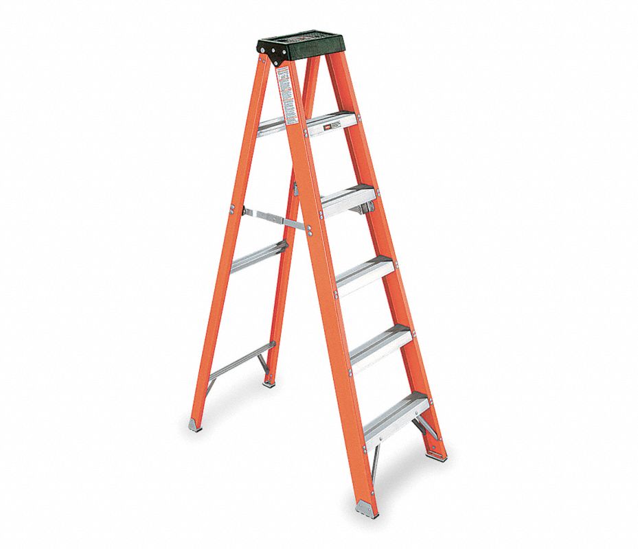 Escalera de Tijera, Fibra de Vidrio, 8 pies CUPRUM (C-3016-08) - Edison