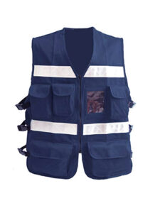 Chaleco de Gabardina 100% Algodón Color Azul Marino (1605-JLS) - Edison