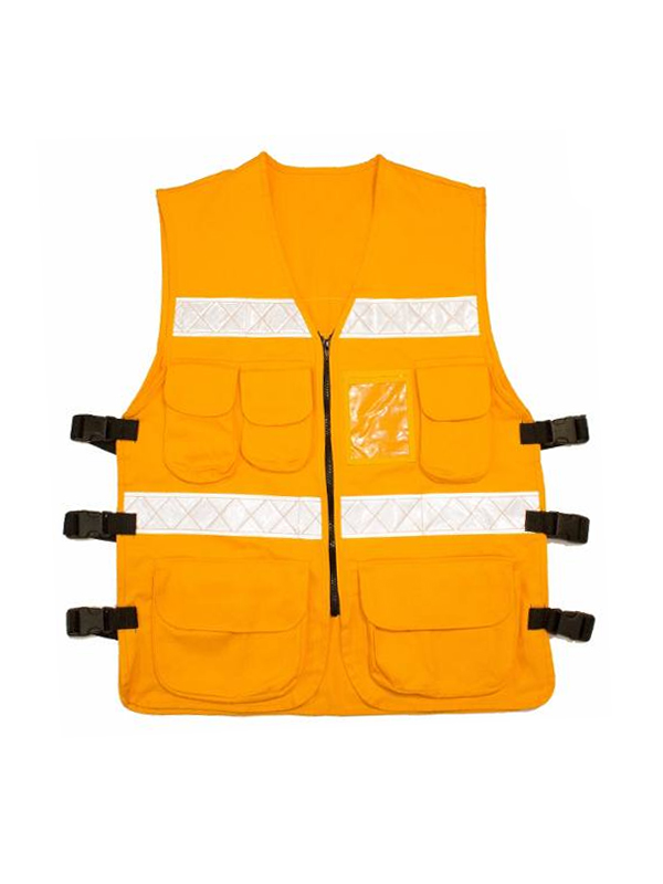 Chaleco de Gabardina 100% Algodón Color Mango (1605-JLS) - Edison