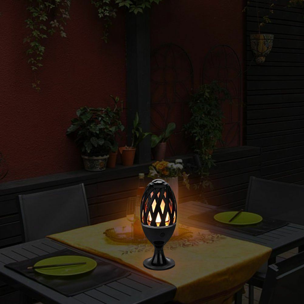 Luminaria LED tipo Efecto Antorcha para Jardín Recargable por usb ip65