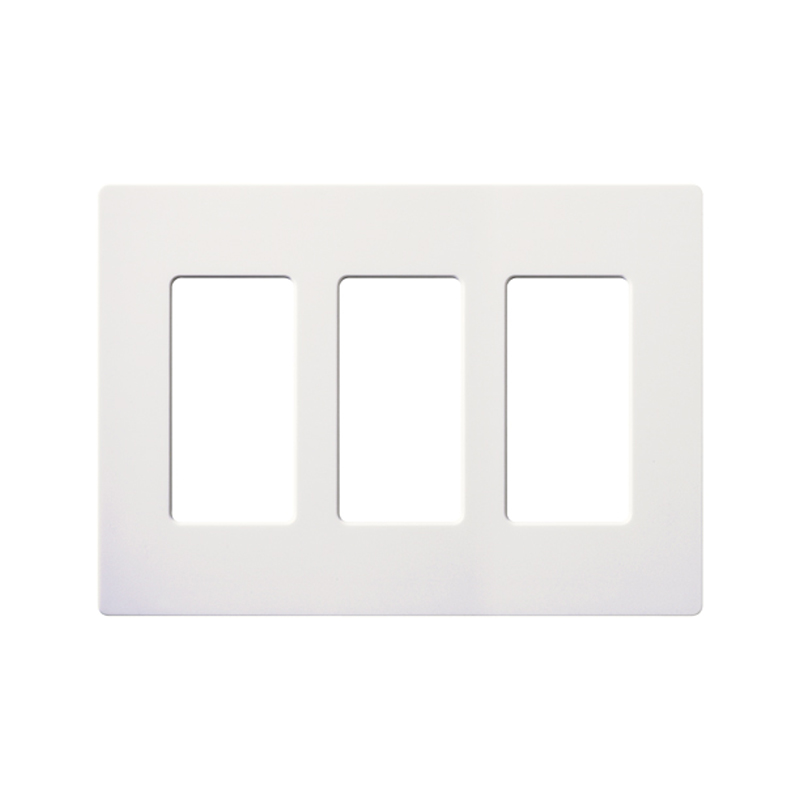 Tapa 3 Ventanas Contacto LUTRON (CW-3-WH) - Edison