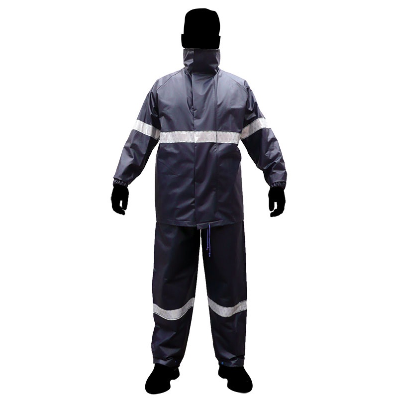 Impermeable de Dos Piezas Color Azul Marino (DZ1005-A) - Edison