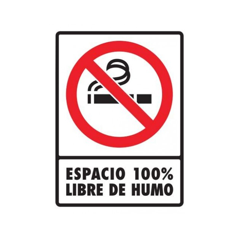 Señal 100% Libre de Humo 30*40 - Edison