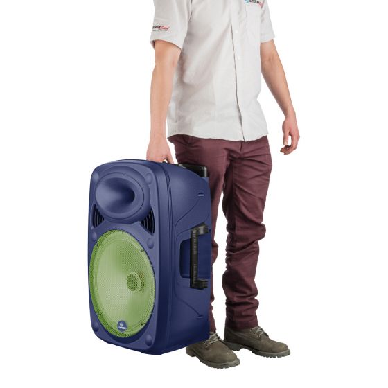 Baffle Bluetooth Iluminado de 15”, 2000 WPMPO, con batería recargable